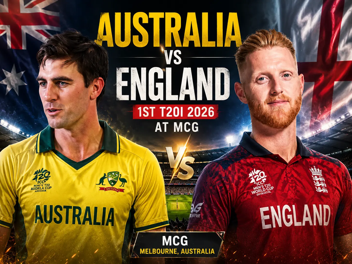 Australia vs England 1st T20I 2026 venue at Melbourne Cricket Ground MCG