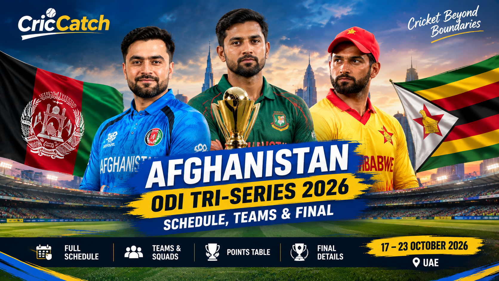 Afghanistan ODI Tri-Series 2026: Schedule, Teams & Final